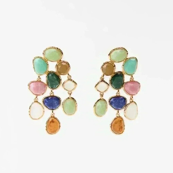 Zara Resin Stone Earrings - Picture 3 of 5